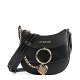 Love Moschino Women Brown Crossbody Bag Gold Chain