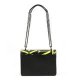 Michael Kors Wristlets Wallet Black Neon Yellow Print