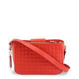 Guess Matrix Women Crossbody Bag Belt Plus Keychain Rose Red