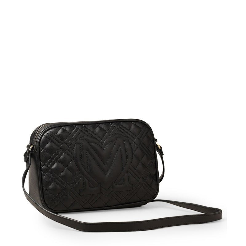 Love Moschino Women Designer Logo Print Black Crossbody Bag
