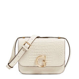 Guess Corily Mini Convertible White Crossbody Bag