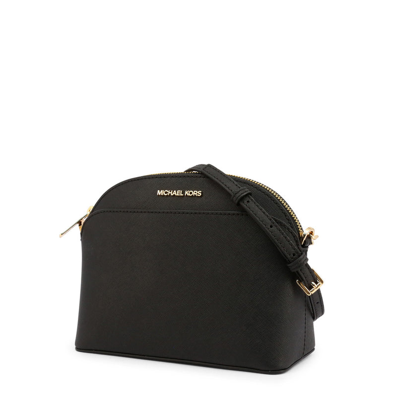 Michael Kors Women Black Crossbody bag Gold Chain