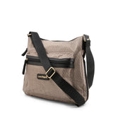 Laura Biagiotti Double Pocket Crossbody Bag Adjustable Shoulder Strap