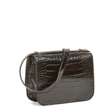 Guess Corily Mini Convertible Shiny Black Cross Body Bag