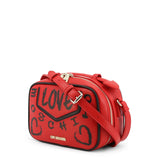 Love Moschino Women Red Crossbody Bag Belted Strap