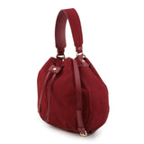 Hand-Crocheted Cotton Crossbody Bag Solid Strawberry Borbonese