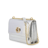 Laura Biagiotti Women's Shoulder Strap Silver Crossbody Bag