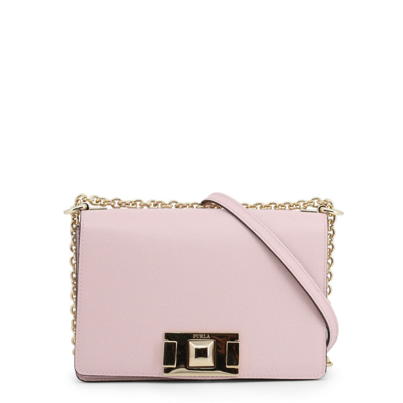 Furla Women Crossbody Bag Chain Plus Belt Rose Pink