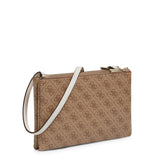 Guess Double Zip Slim Belt All over Print Crossbody Bag