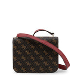 Guess All Over Butterfly Print Black Belted Crossbody Bag