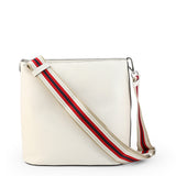 Women White Crossbody Bag Leather Solid Adjustable Detachable Strap Purse Prada