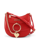 Love Moschino Women Brown Crossbody Bag Gold Chain