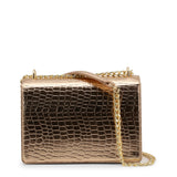 Laura Biagiotti Womens Goldish Crossbody Bag