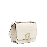Guess Corily Mini Convertible White Crossbody Bag