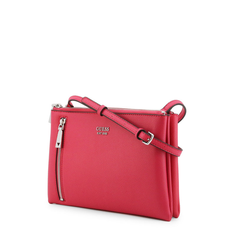 Guess Slim Belt Side Zip Red Crossbody bag