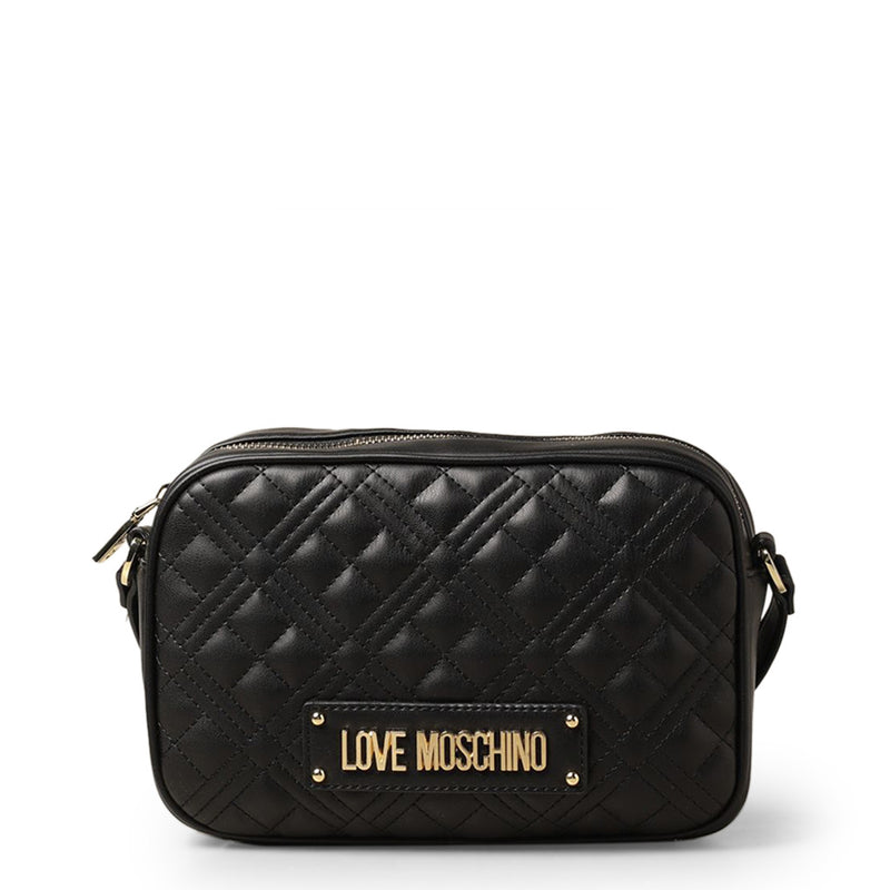 Love Moschino Women Designer Logo Print Black Crossbody Bag